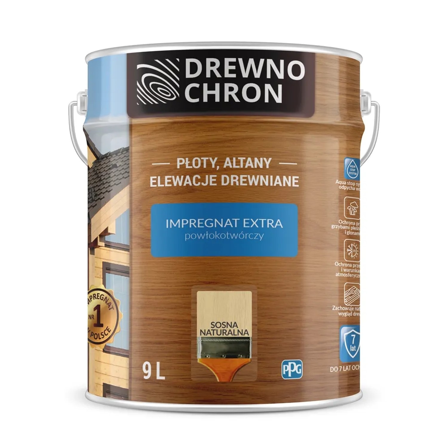 Drewnochron Impregnat Extra powłokotwórczy sosna naturalna - 9L