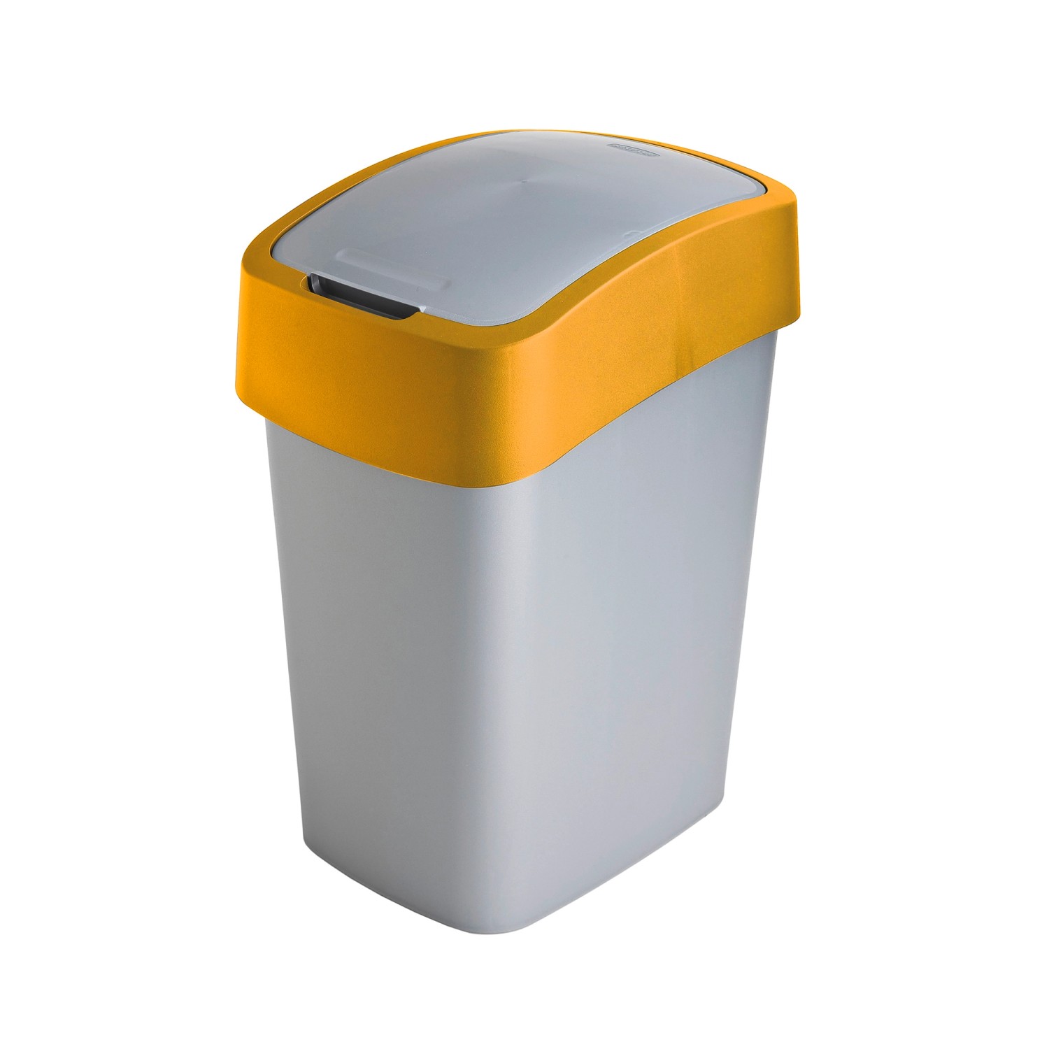 Kosz na śmieci Flip Bin srebrno-żółty 25 l