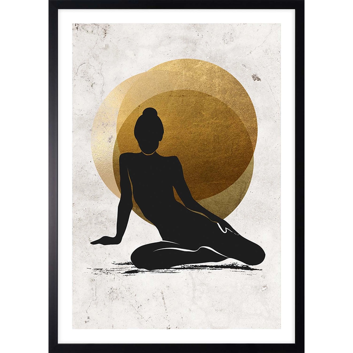 ARS LONGA Obraz WOMAN IN CIRCLES 53 x 73 cm