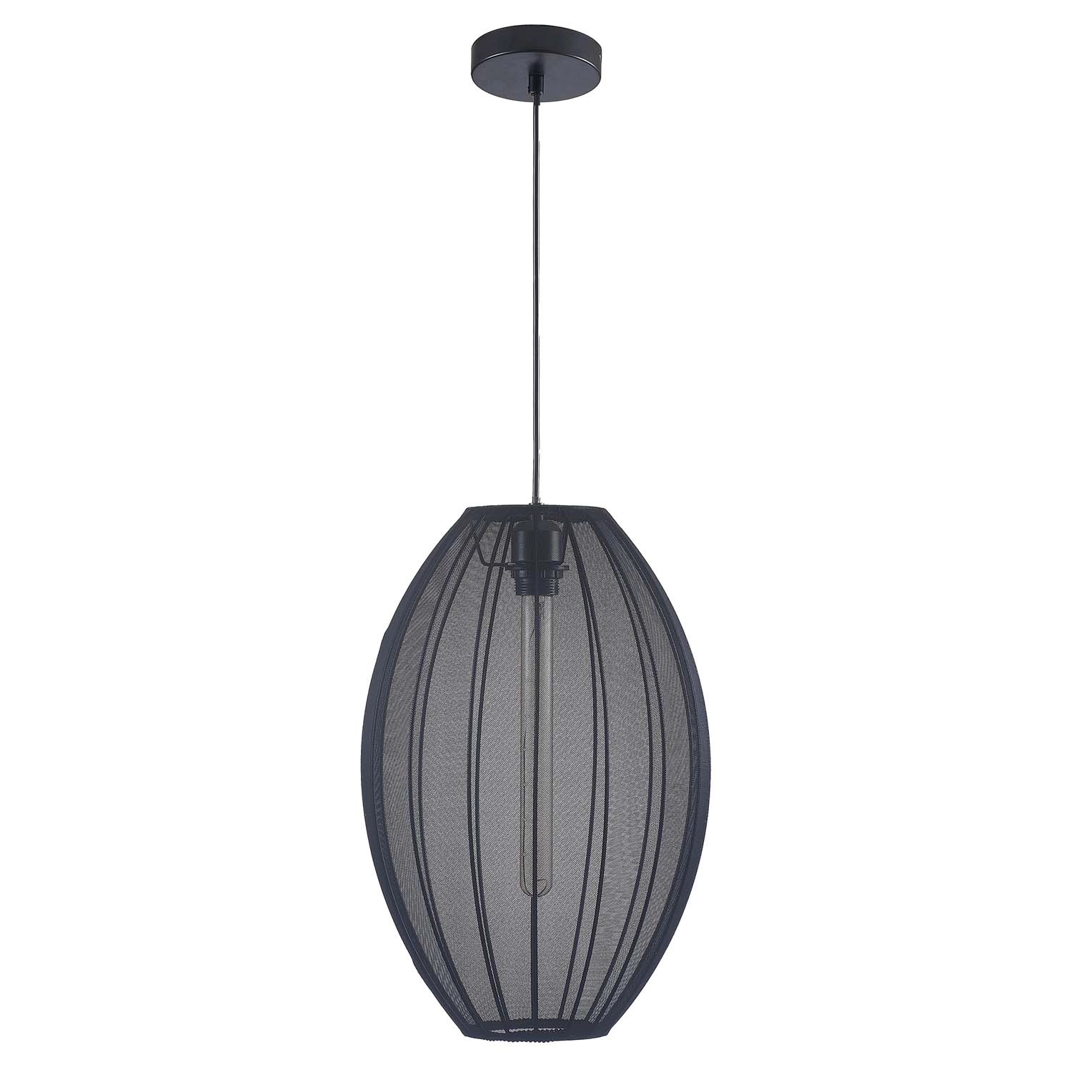 Goldlux Lampa wisząca KAREI 1xE27 max. 10W LED śr. 30 cm czarna