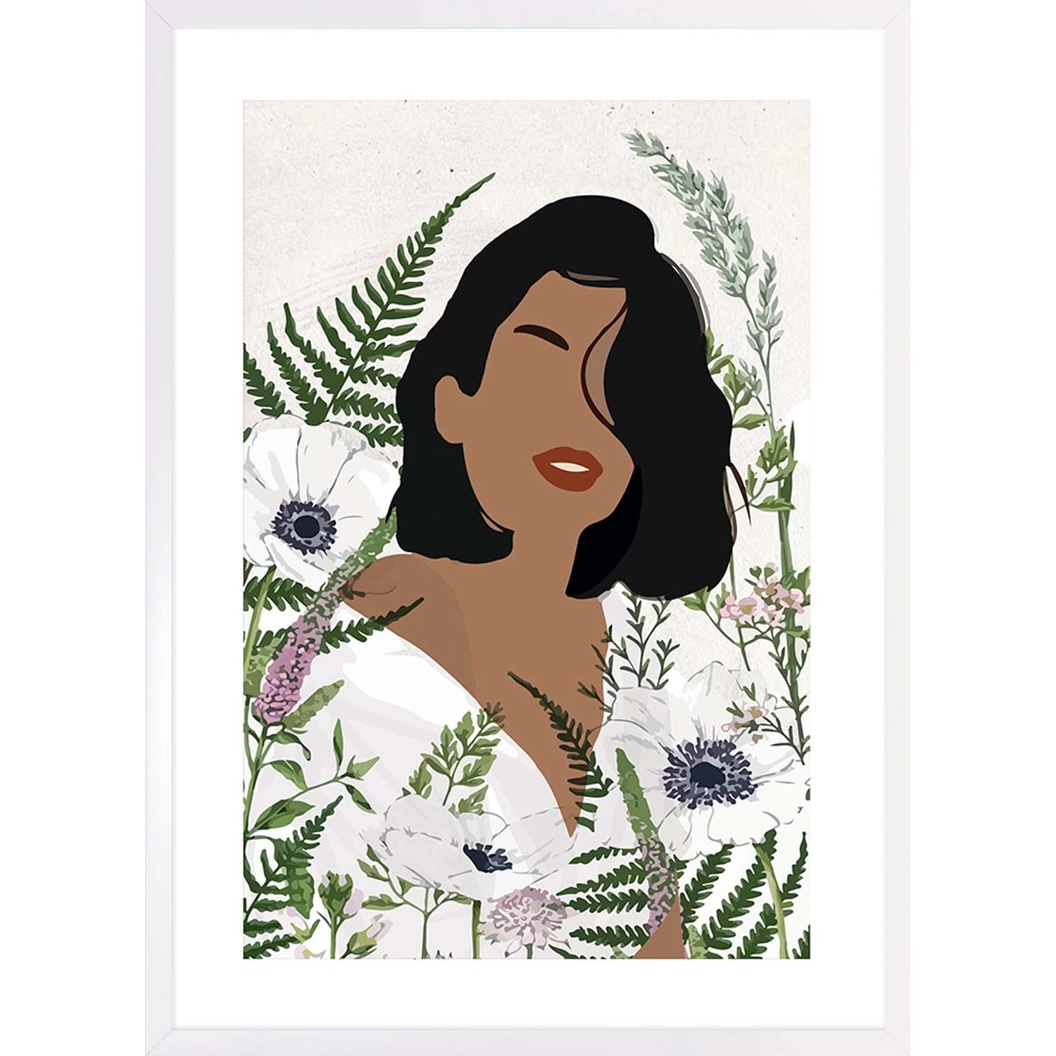 ARS LONGA Obraz FLOWER GIRL 53 x 73 cm