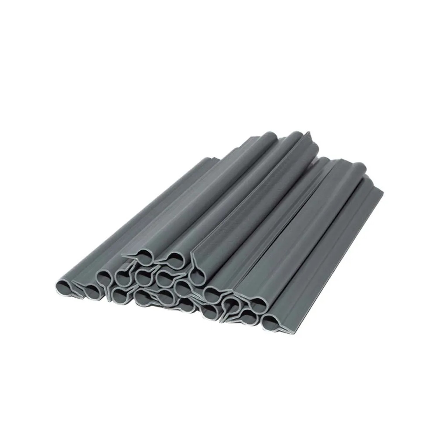 Klipsy montażowe grafitowe Decomat - 19 cm