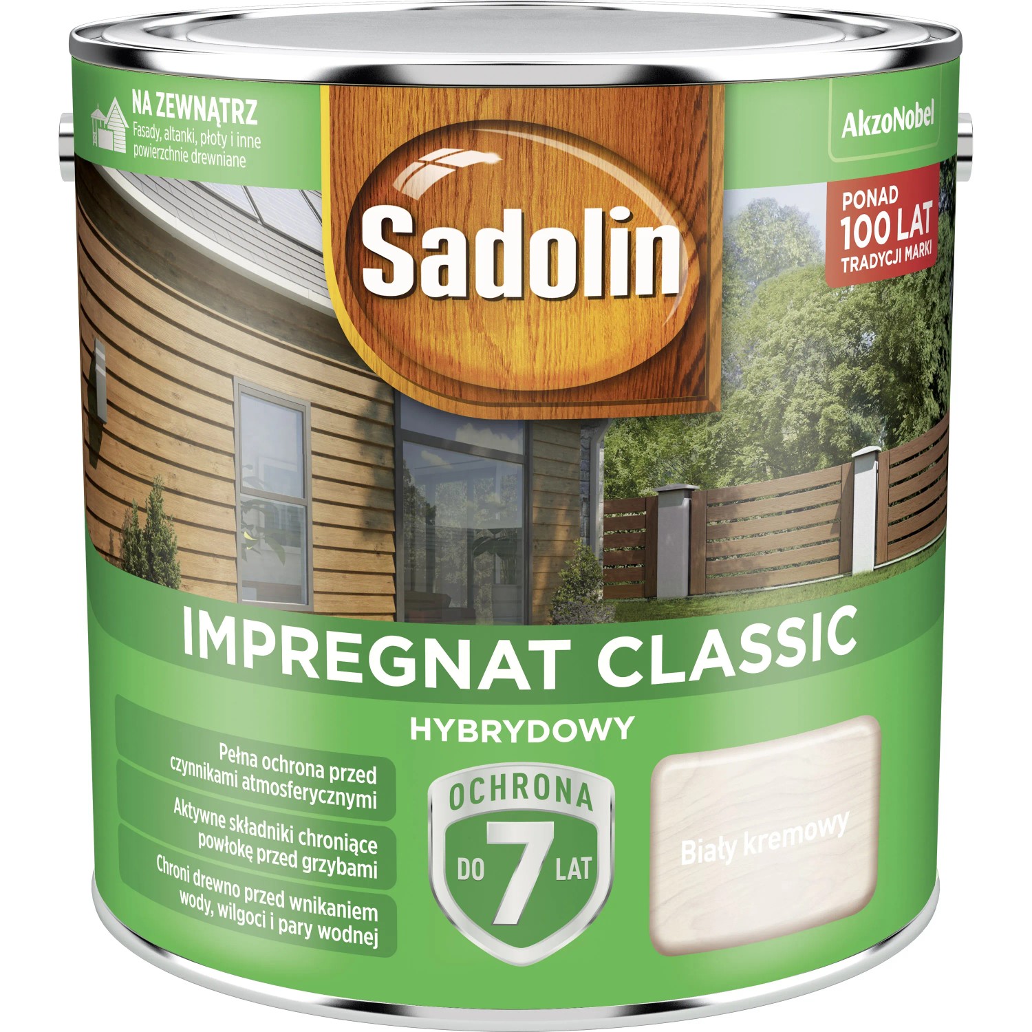 Sadolin Impregnat Classic biały kremowy - 2,5L