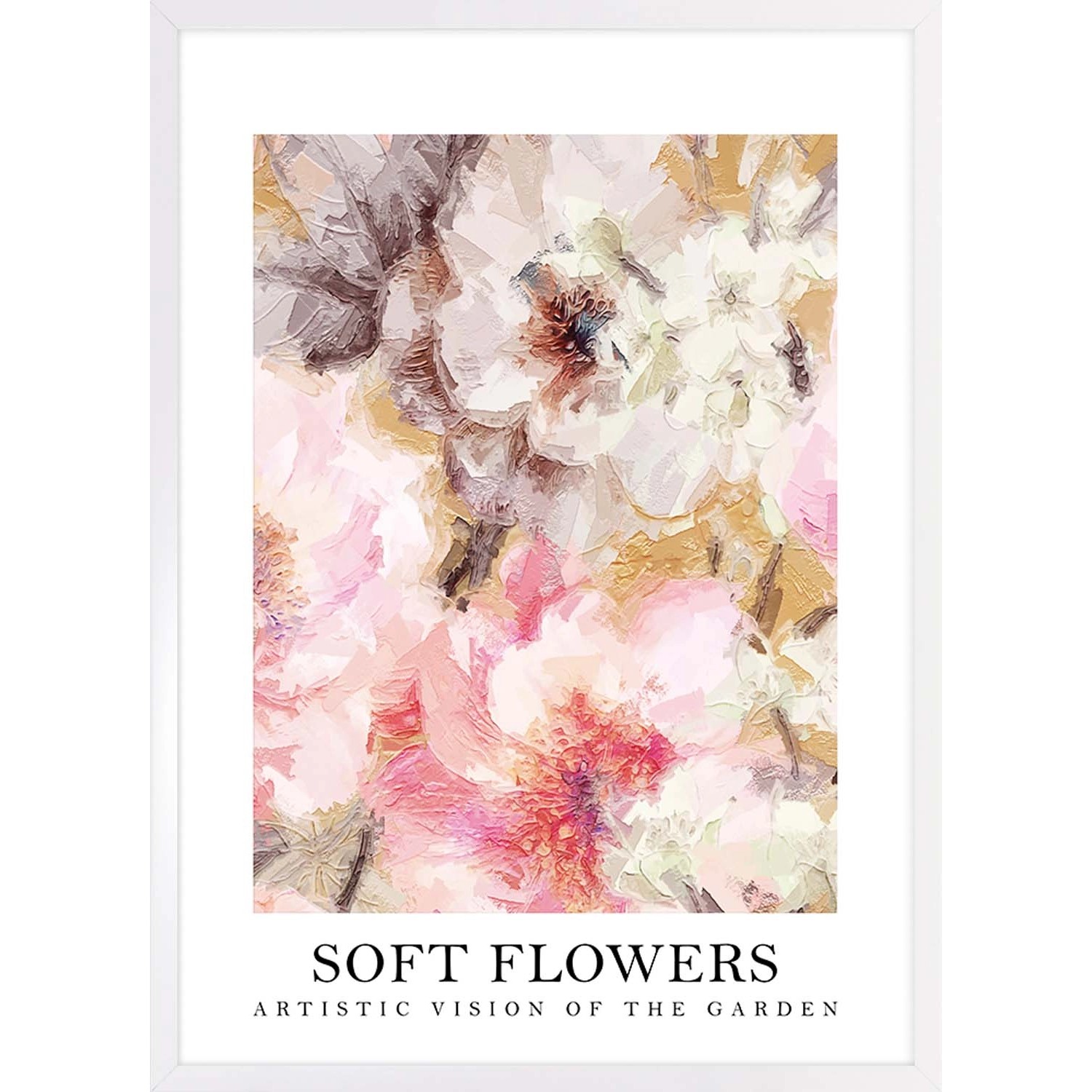 ARS LONGA Obraz SOFT FLOWERS 53 x 73 cm