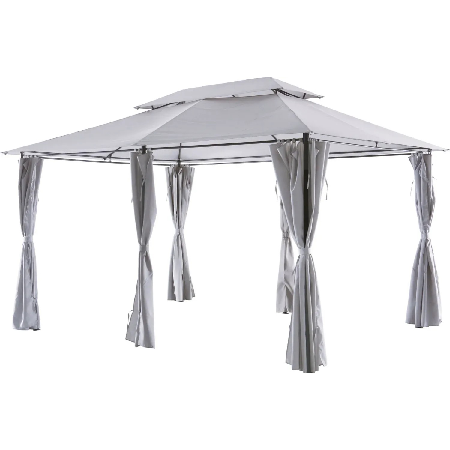 Pawilon ogrodowy PALMARILLO szary - 3,96 x 2,96 m