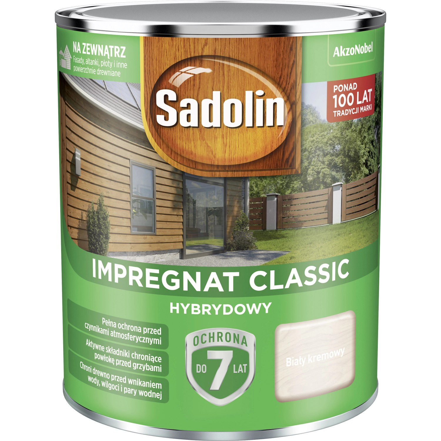 Sadolin Impregnat Classic biały kremowy - 0,75L