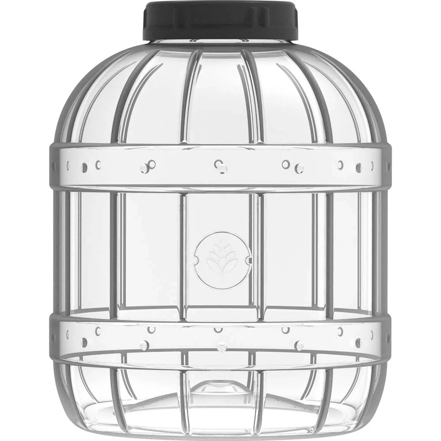 Wielofunkcyjny słoik z czarną zakrętką - 5 l