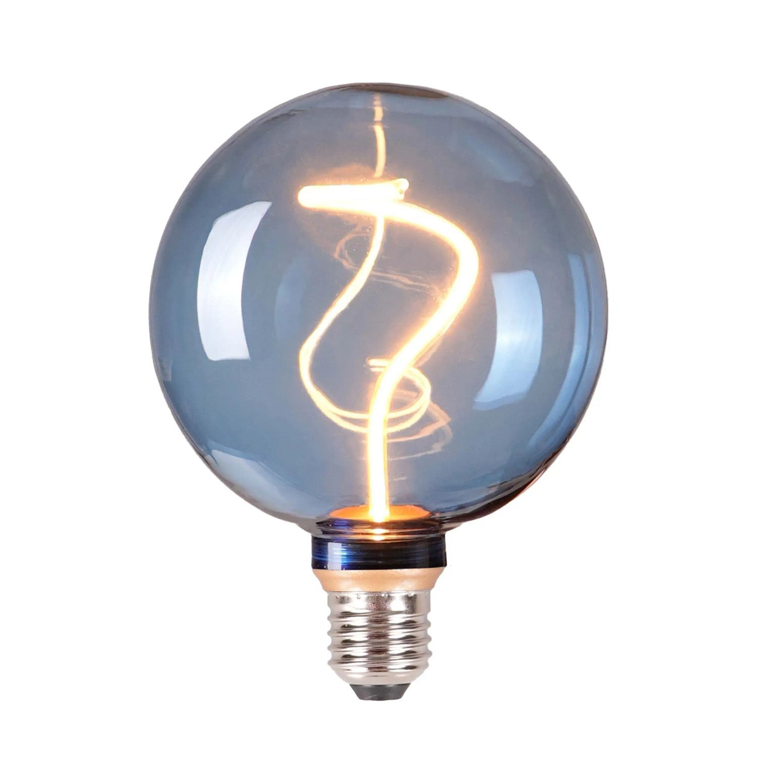 Goldlux Żarówka LED deco G125 blue E27 4W 1800K 160lm