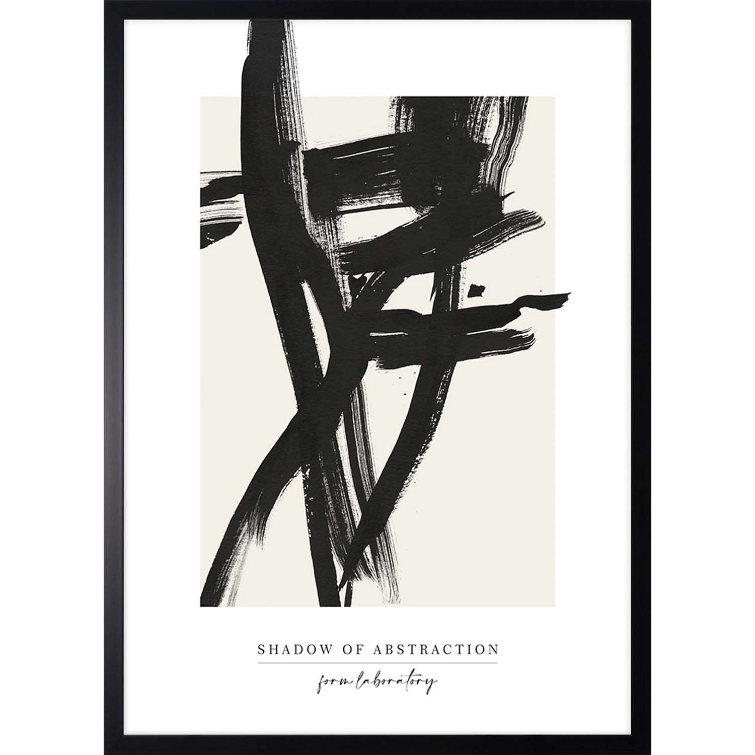 ARS LONGA Obraz BLACK ABSTRACT no.1 53 x 73 cm