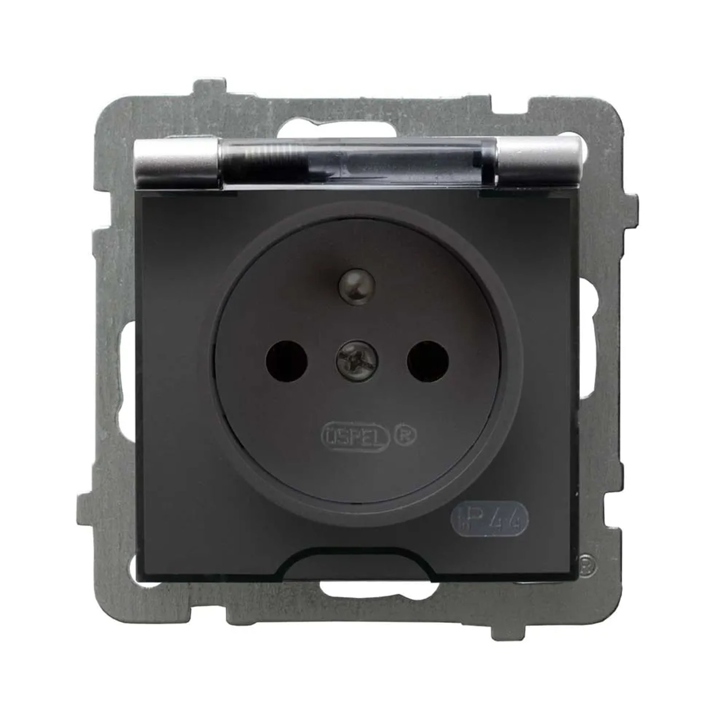 Gniazdo pojedyncze AS GPH-1GZM18 srebro