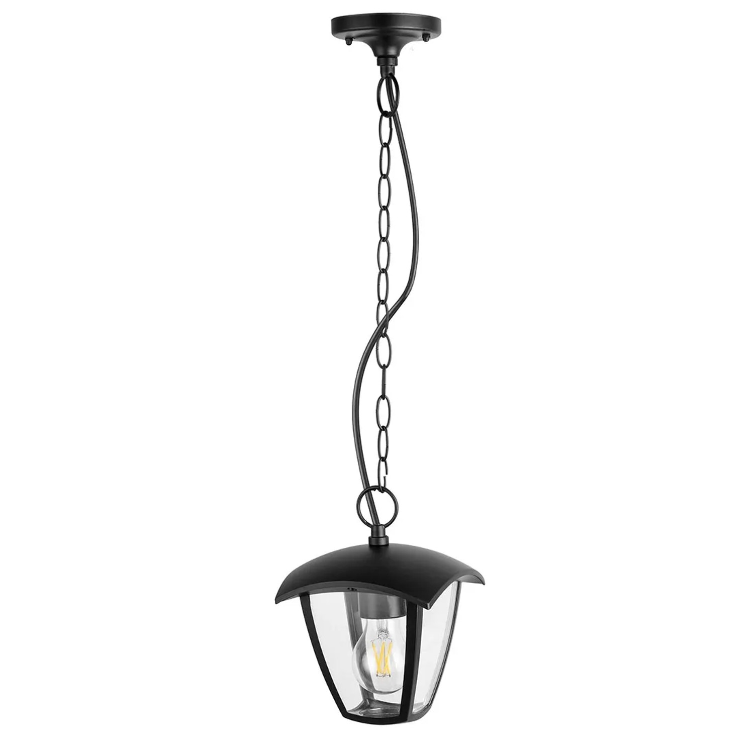 Lampa ogrodowa wisząca IGMA 1xE27 12W czarna