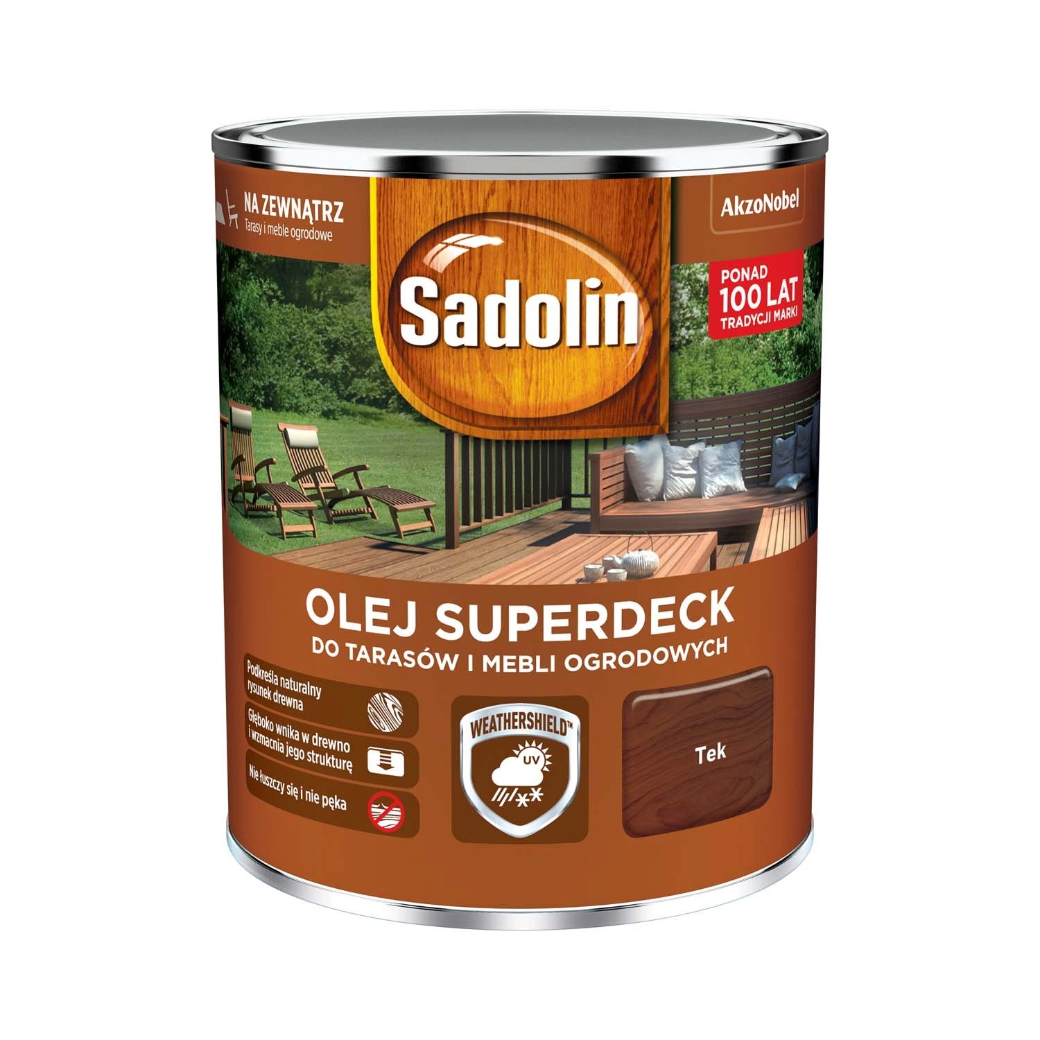 Sadolin Olej Superdeck do tarasów i mebli ogrodowych tek 0,75L