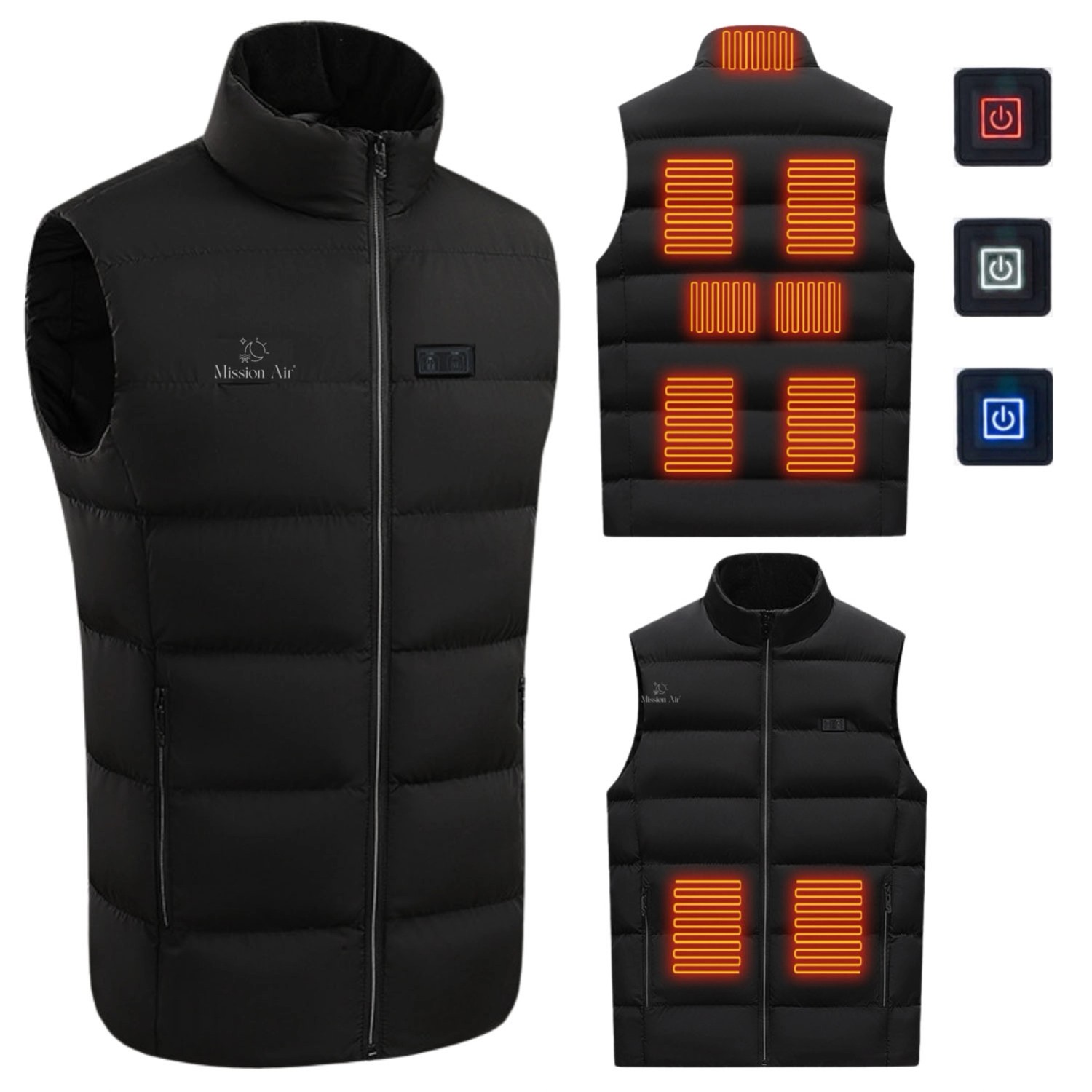 Mission Air Kamizelka podgrzewana E-VEST roz. XL (bez powerbanku)