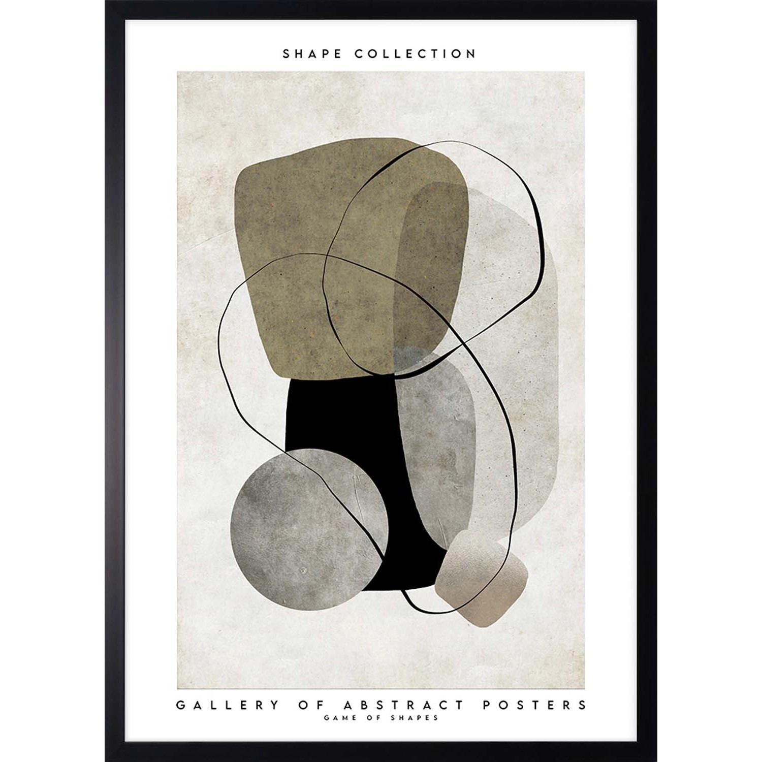 ARS LONGA Obraz STONE SHAPE 53 x 73 cm