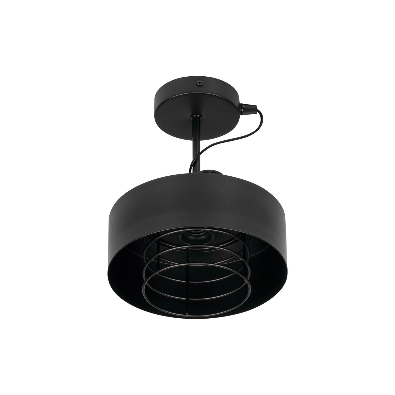 KingBerry Lampa wisząca Ainu Short 1x max. 10W LED E27 krótka czarna