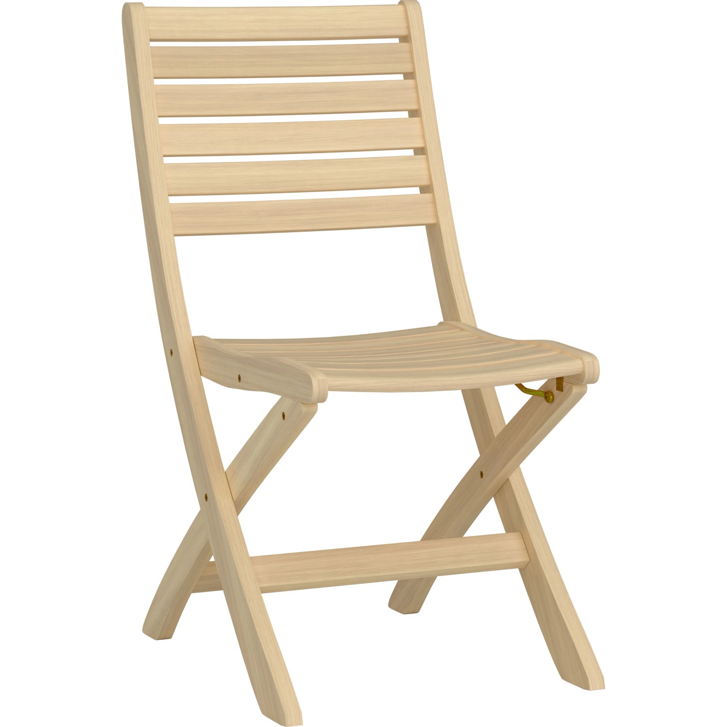 Krzesło składane CANSTON akacja bez podłokietników