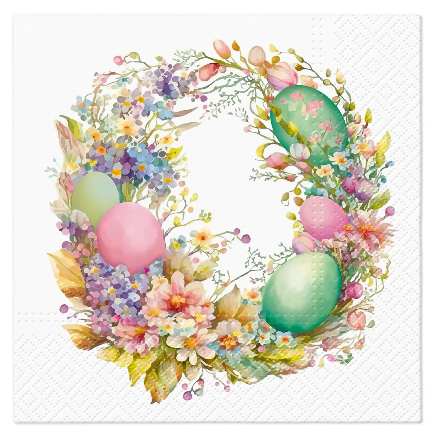 Serwetki EASTER WREATH - 33 x 33 cm