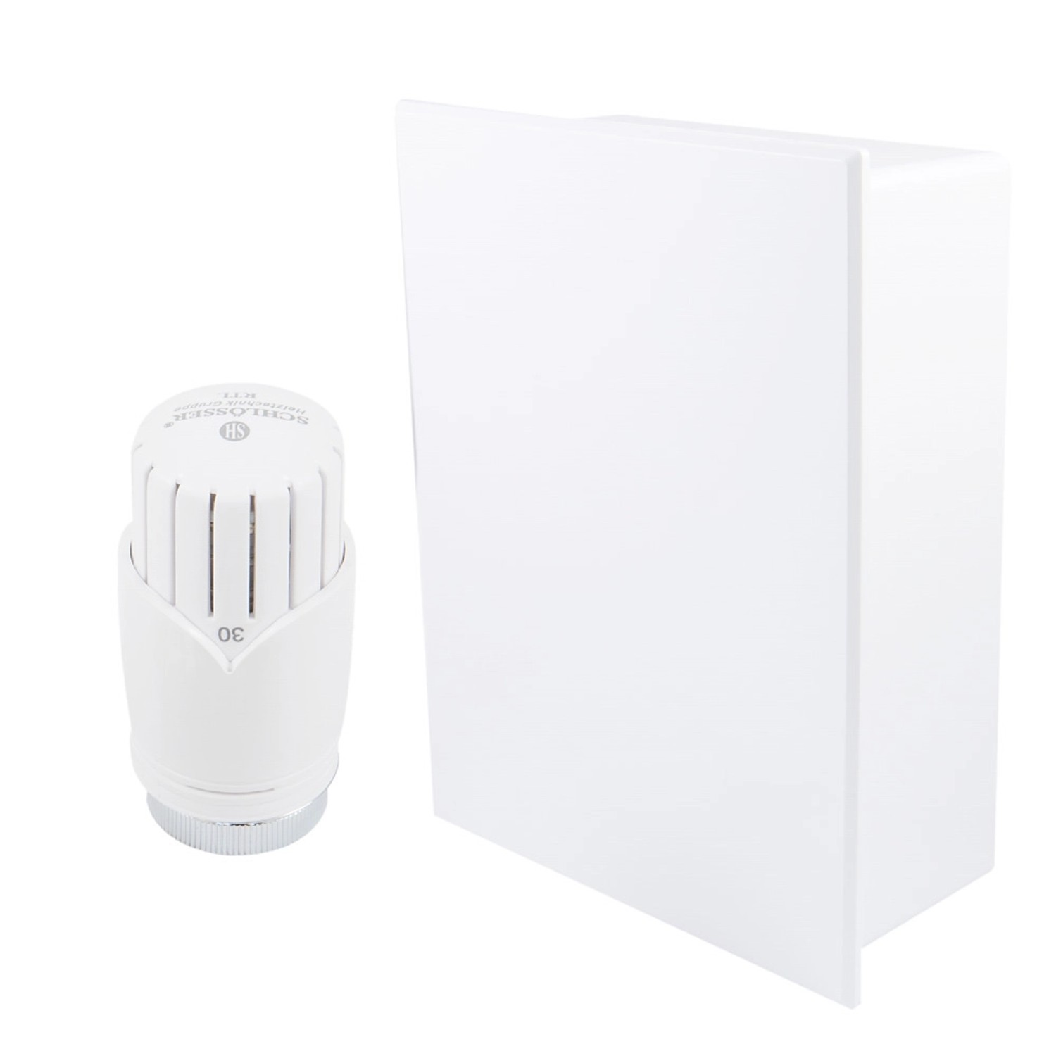 Schlösser Zestaw RTL kasetowy prostokątny biały