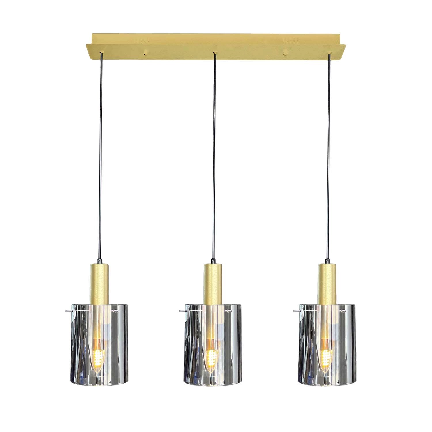 MiLAGRO Lampa wisząca ARCADIA GOLD 3xE27 15W złota