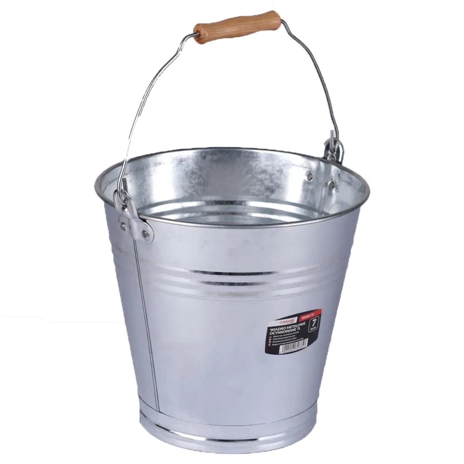 Wiadro metalowe ocynkowane - 7 l