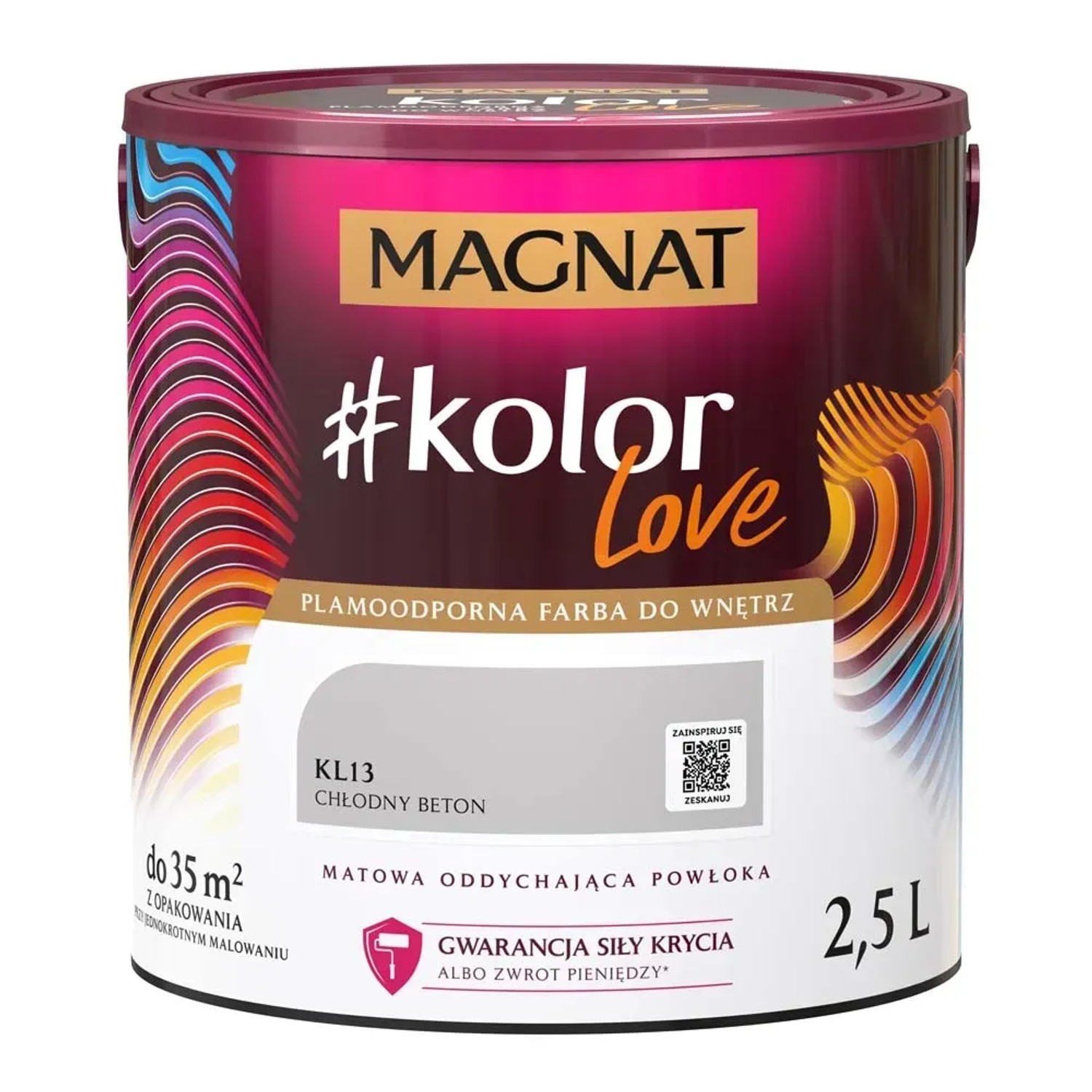 Farba Magnat KolorLove chłodny beton 2,5 l