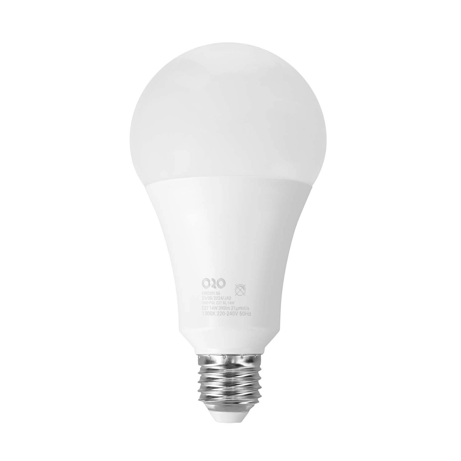ORO Żarówka PGL do uprawy roślin E27 SL 14W 1300K 390lm