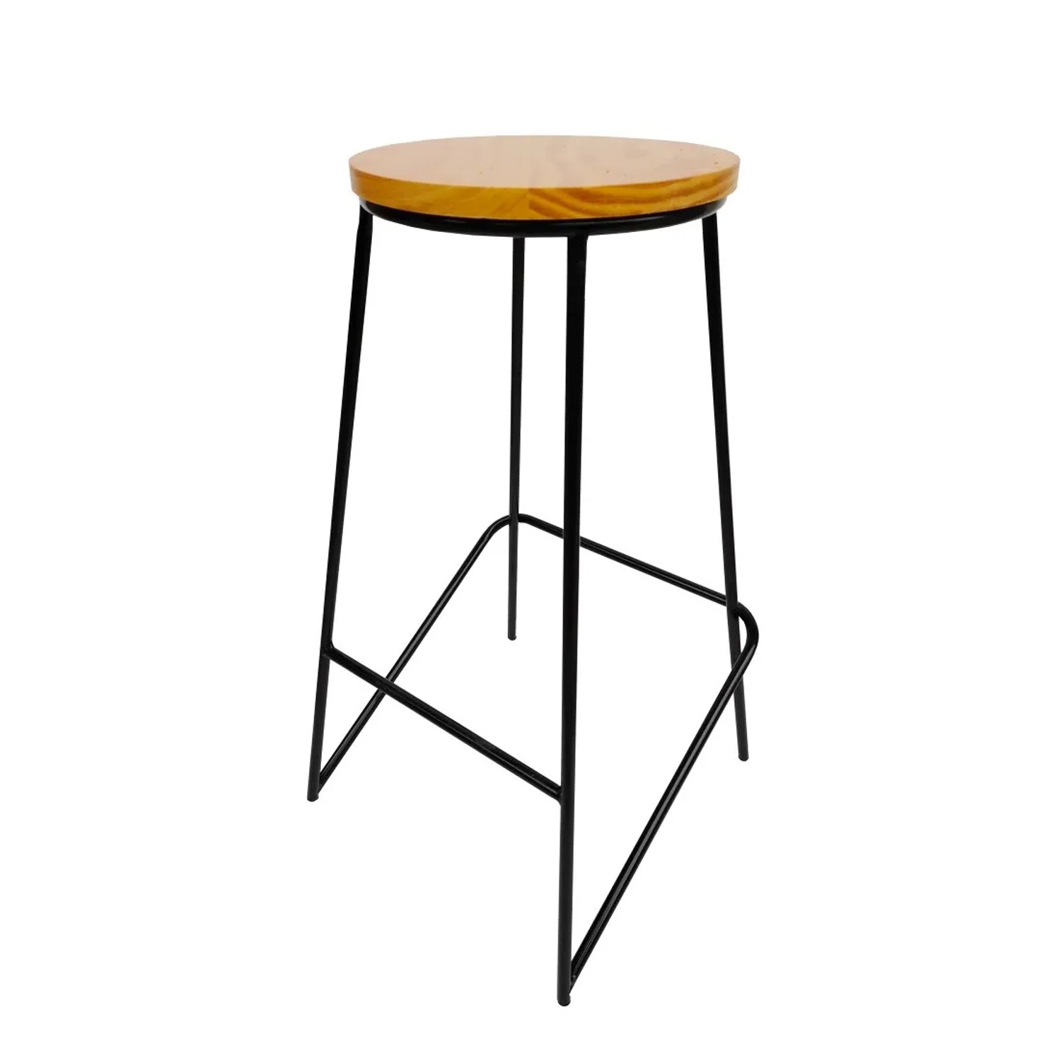 Stołek barowy Simple czarny