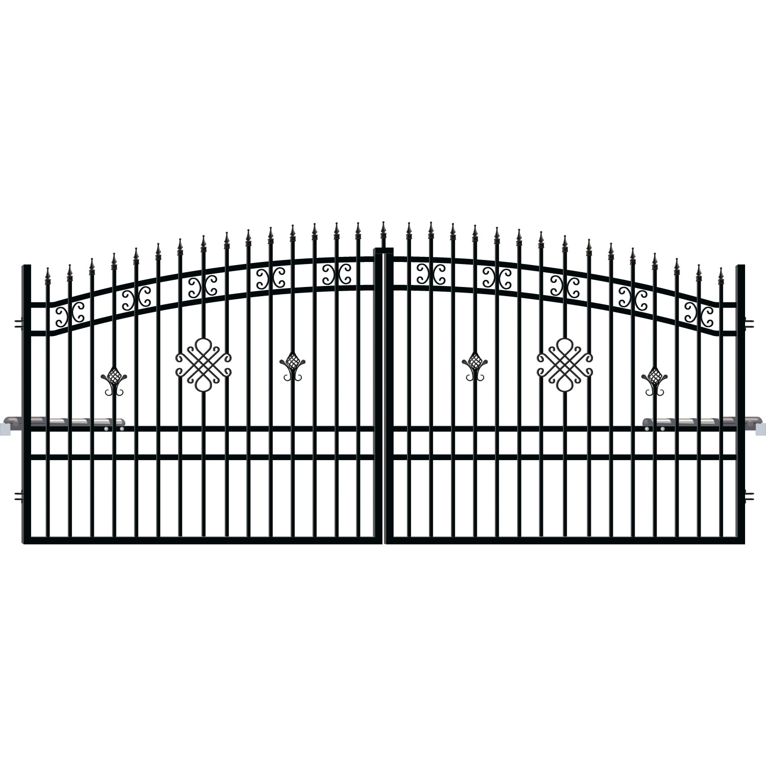 Polargos Brama Greta Lux3 dwuskrzydłowa z napędem 400 cm x 175 cm