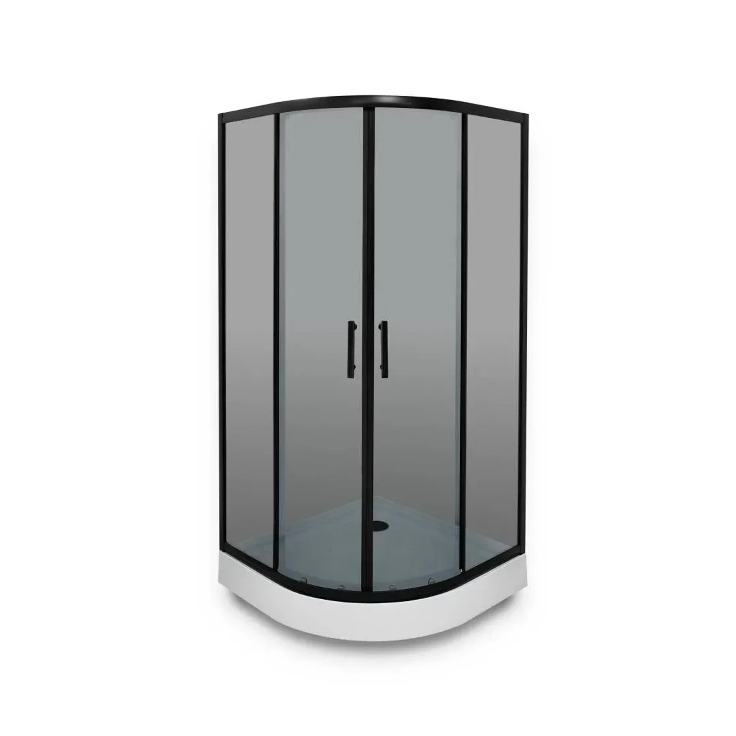 Prestige Kabina prysznicowa Como 80 czarna z brodzikiem