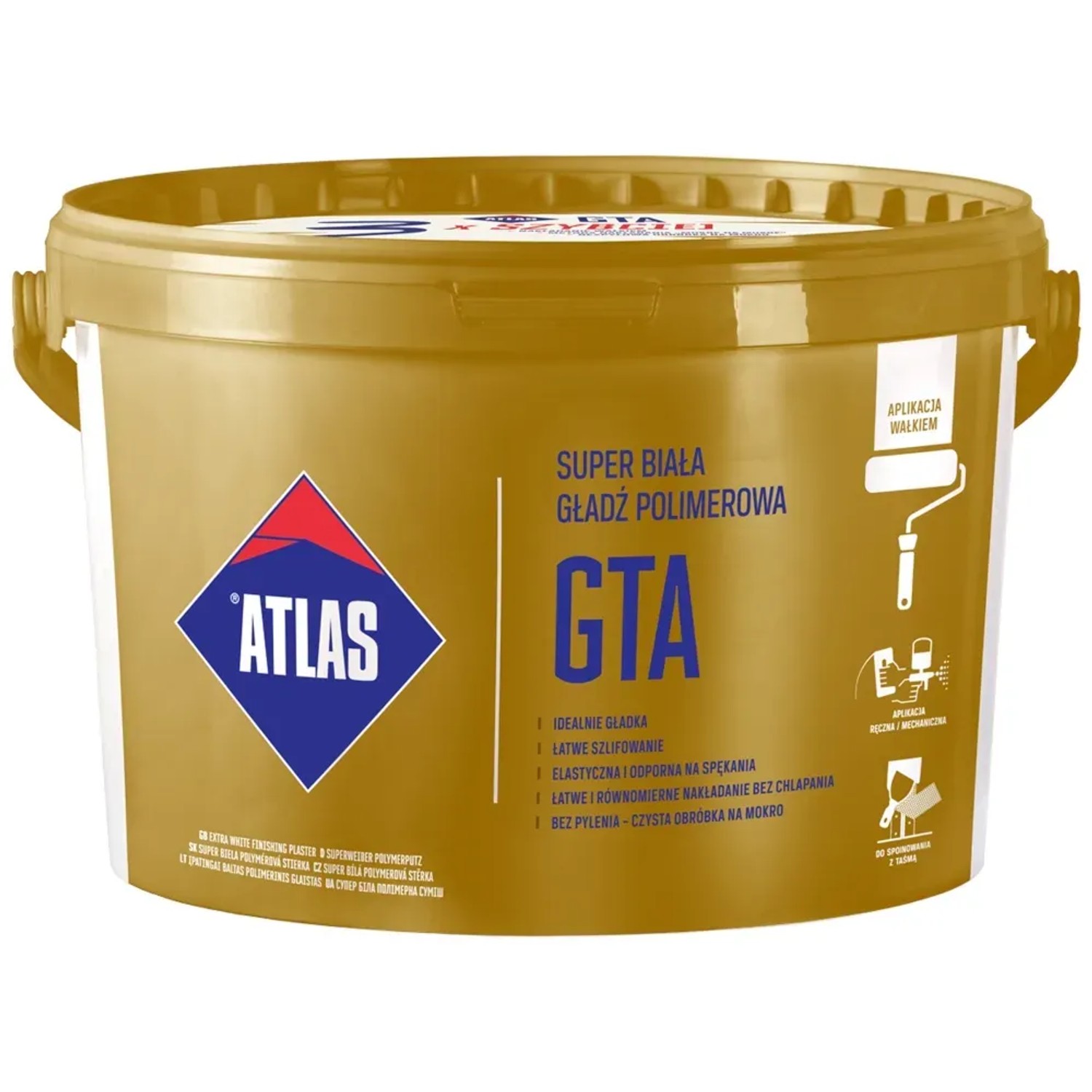 Atlas Gotowa gładź polimerowa GTA 25 kg