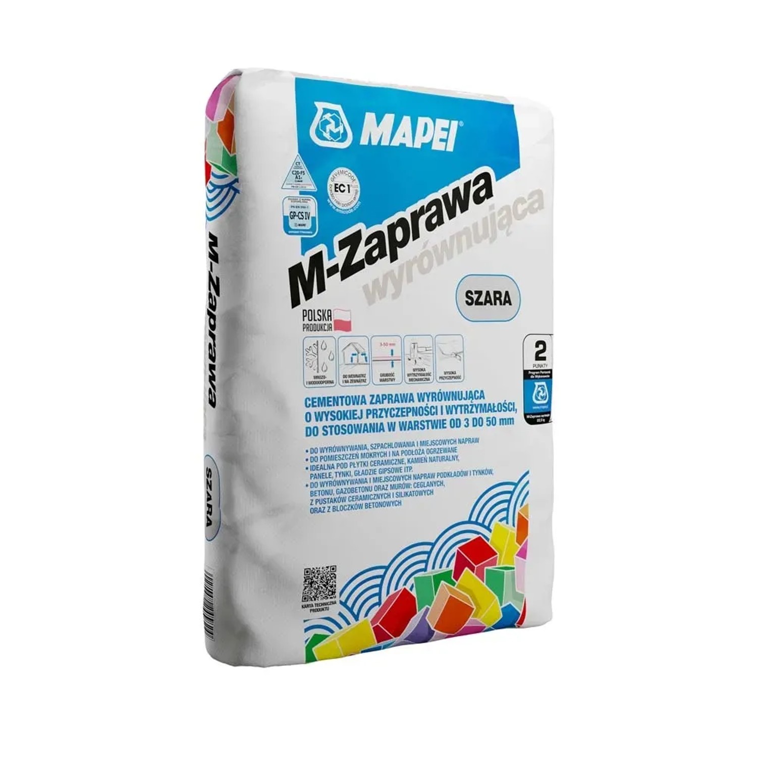 Mapei Zaprawa wyrównująca M- zaprawa szara 22,5 kg