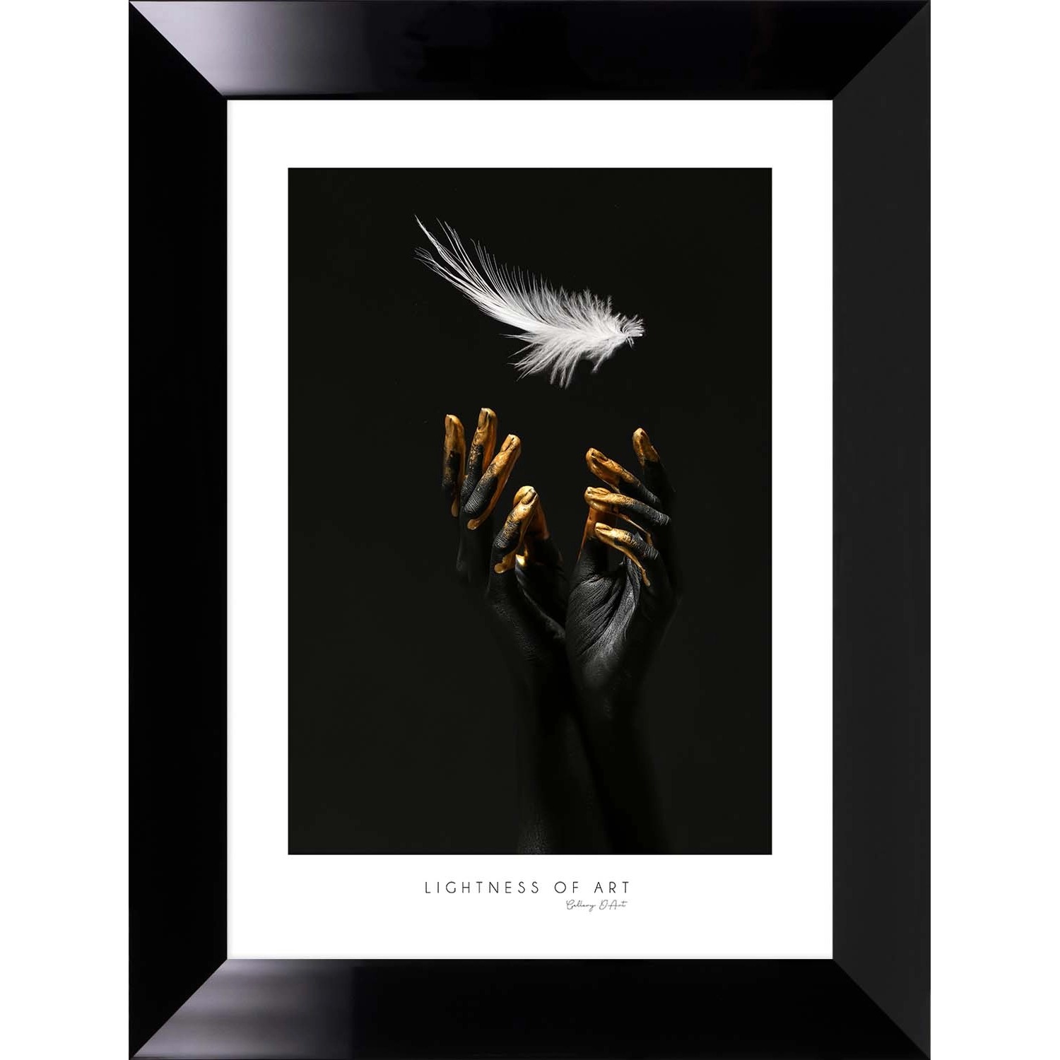 ARS LONGA Obraz WHITE FEATHER 65 x 85 cm