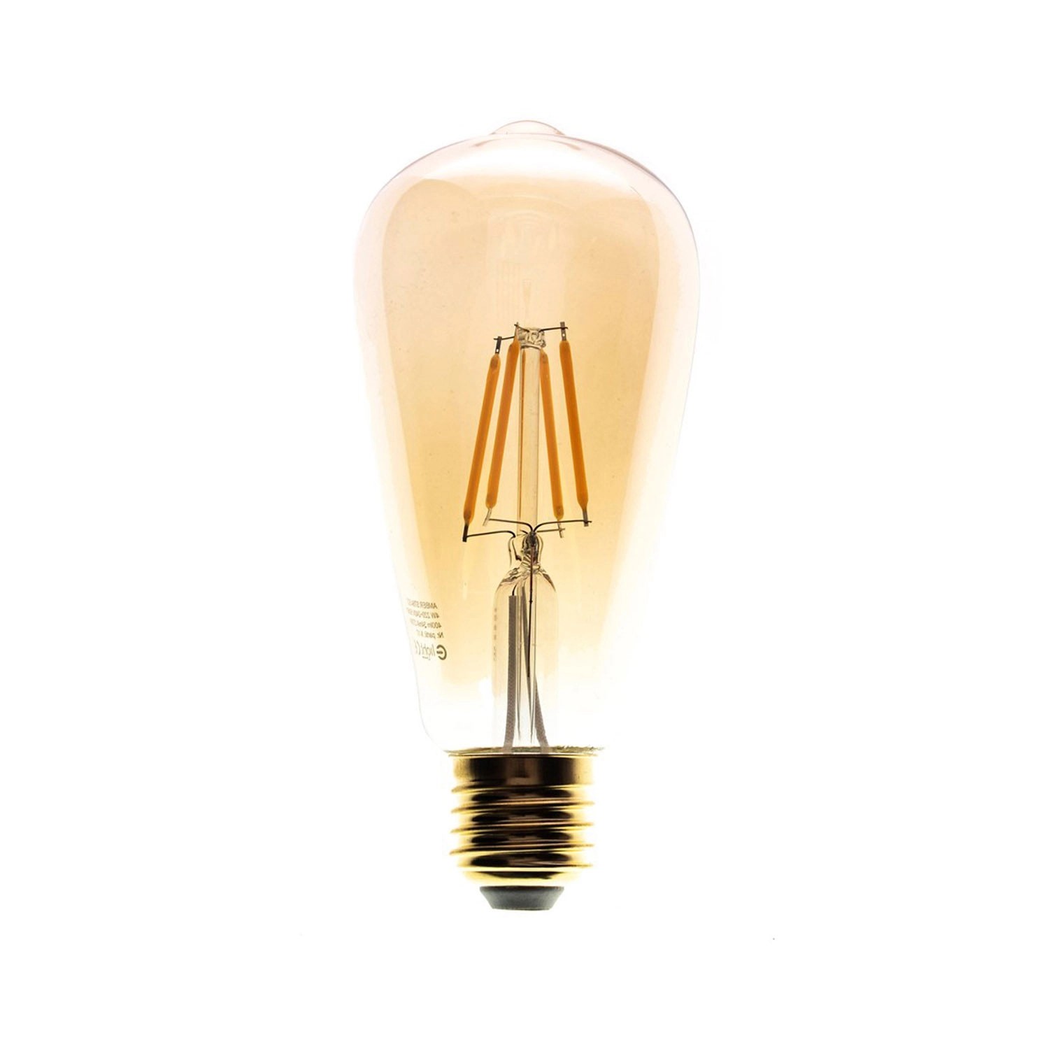 Eko-Light Żarówka dekoracyjna st64 Amber 6W 700lm E27 2700K