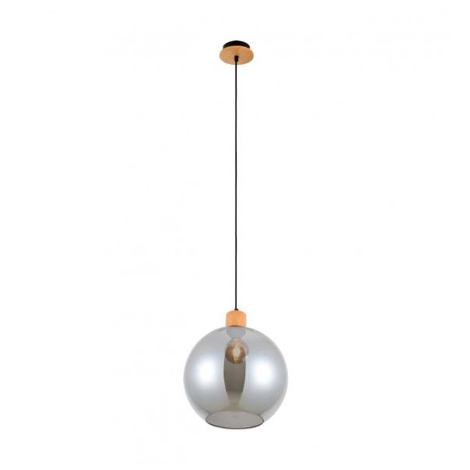 Italux Lampa wisząca Potan 1xE27 25W drewno