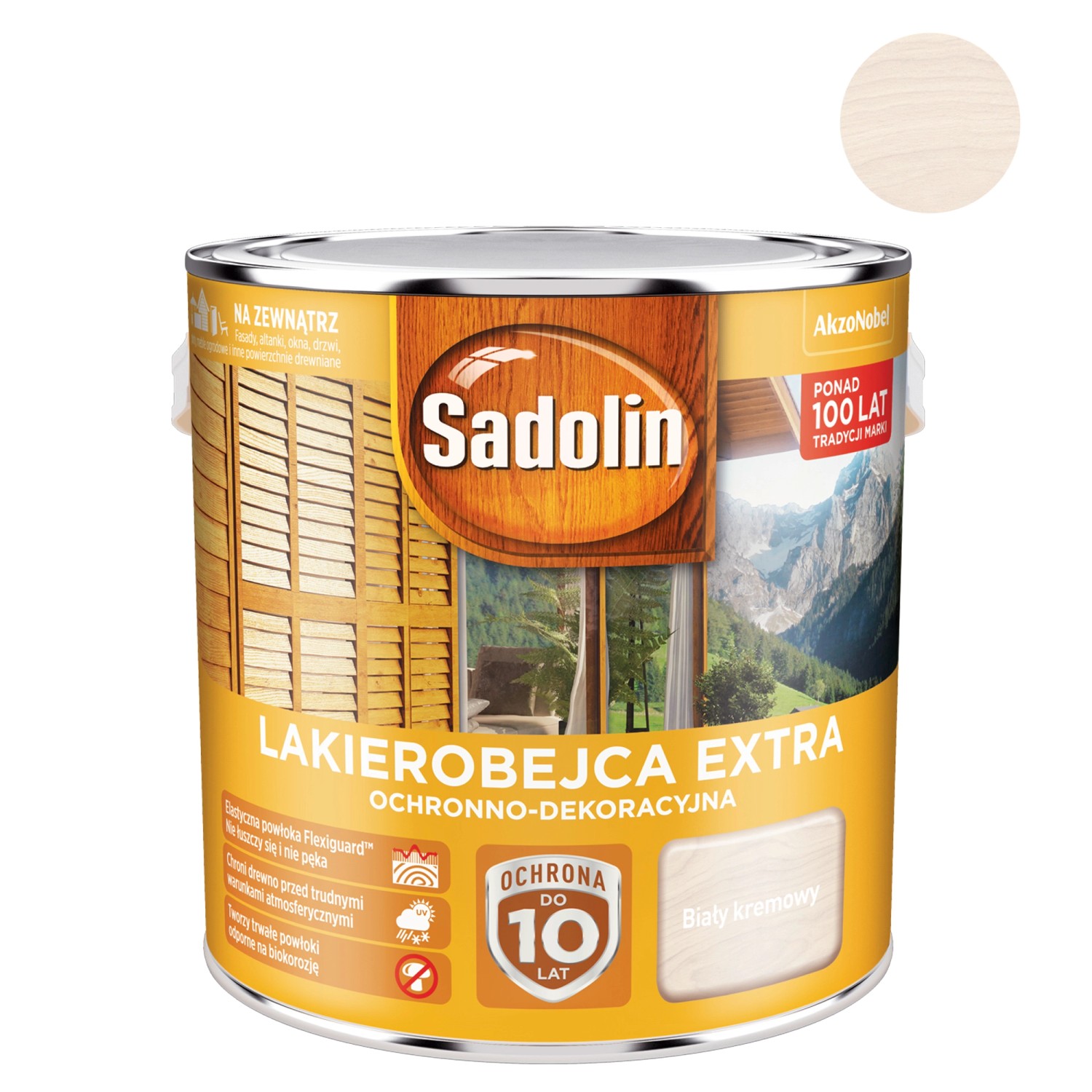 Sadolin Lakierobejca Extra biała kremowa 2,5 l