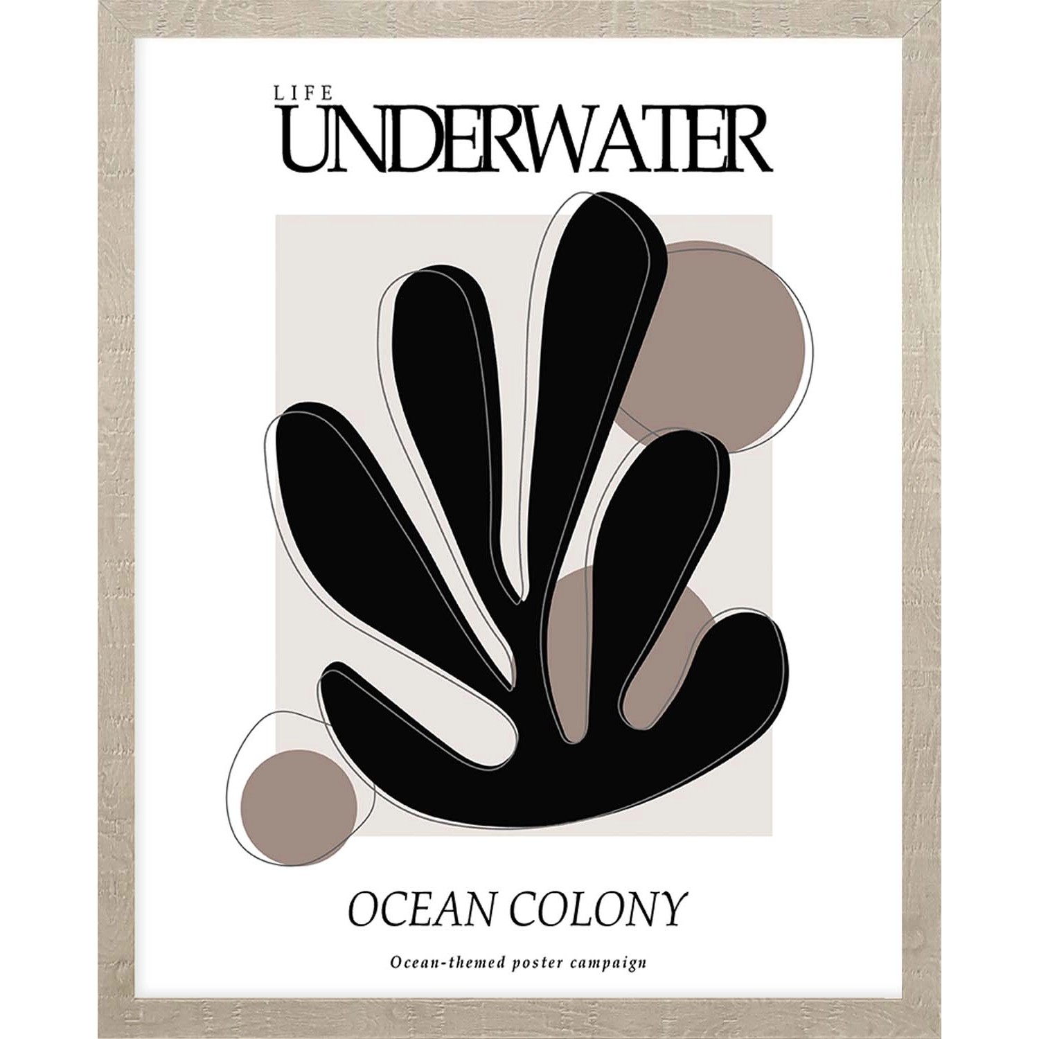 ARS LONGA Obraz OCEAN COLONY ART 43 x 53 cm