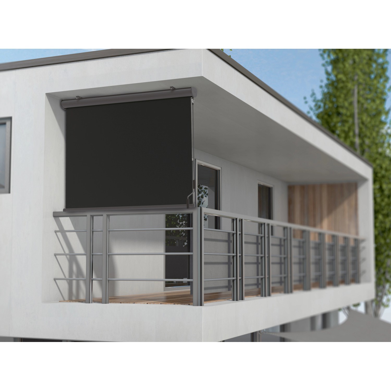 Markiza pionowa LOVERNA antracyt - 1,4 x 2 m