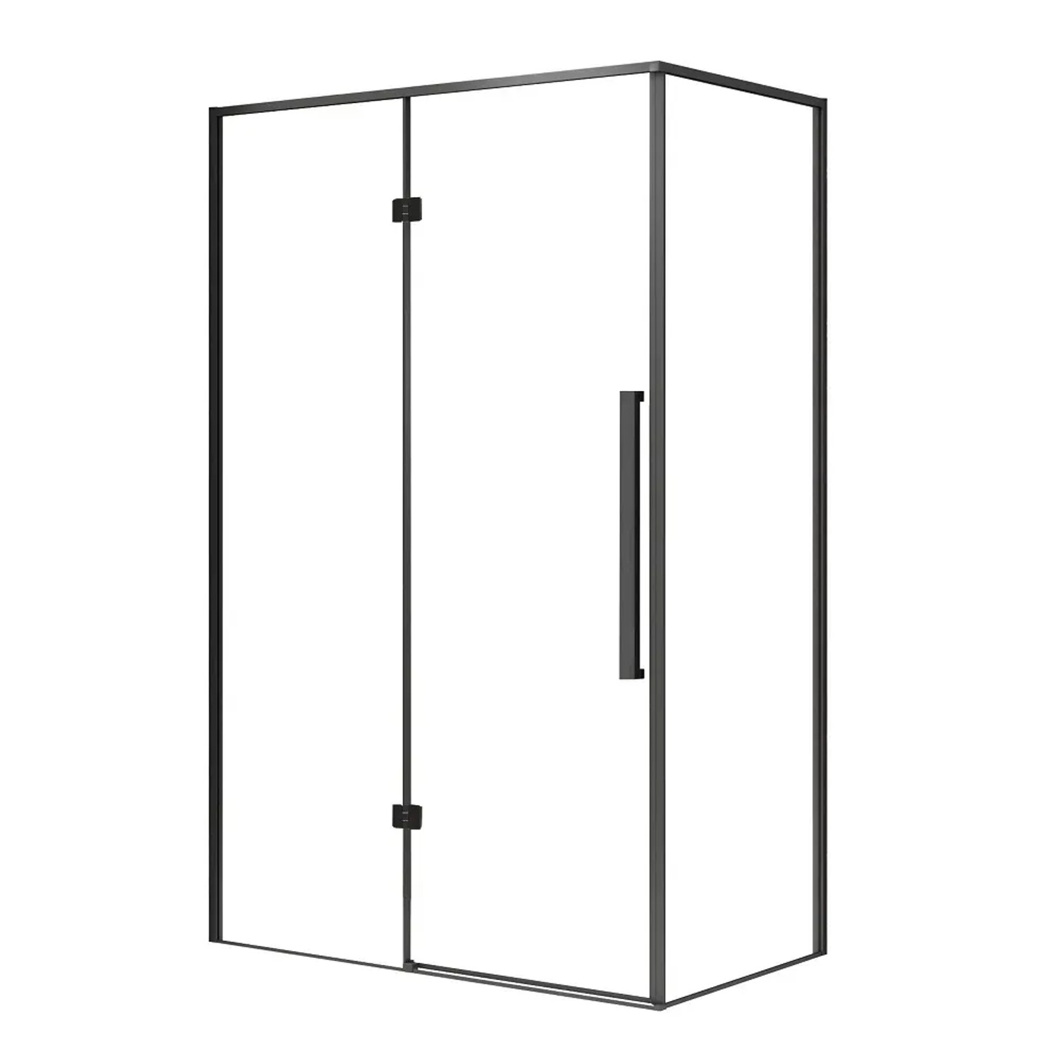 Kabina prysznicowa Largo 100 x 80 czarna L/P