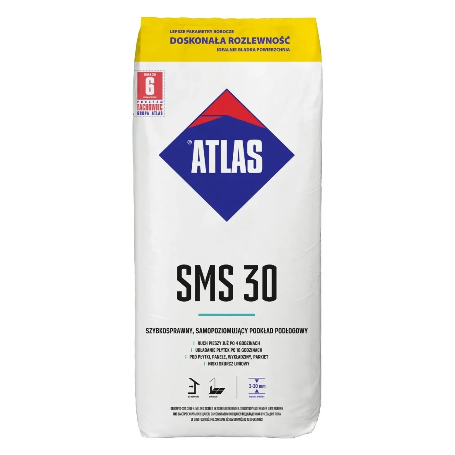 Atlas Podkład samopoziomujący podłogowy SMS 30, 25 kg