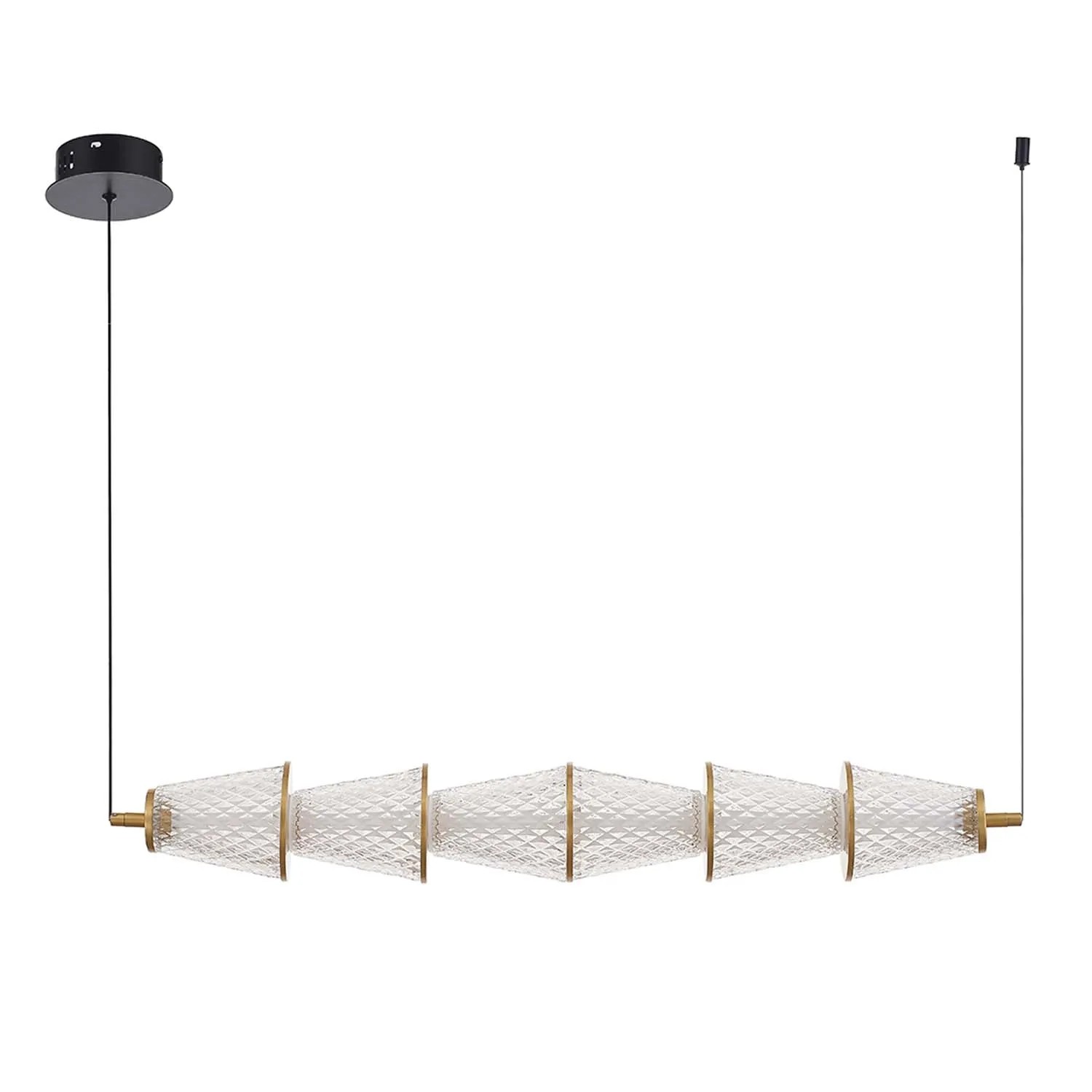 MiLAGRO Lampa wisząca LED SANSA 11W 4000K 825lm biało-złota