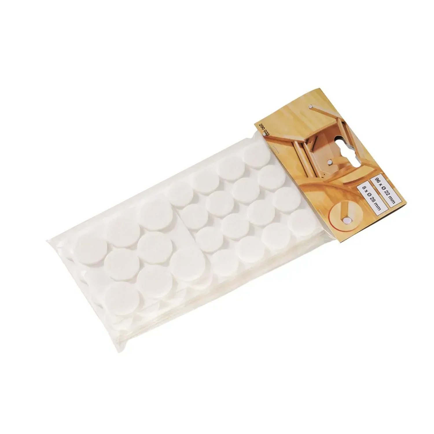 Lux-Tools CLS Podkładki filcowe białe 105szt.