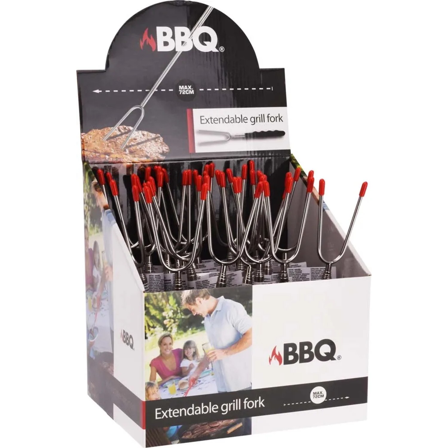 Widelec grillowy teleskopowy - dł. 72 cm