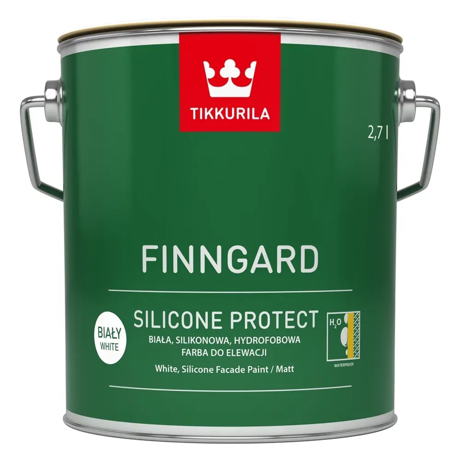 Farba elewacyjna Tikkurila Finngard Silicone Protect 2,7 l biały