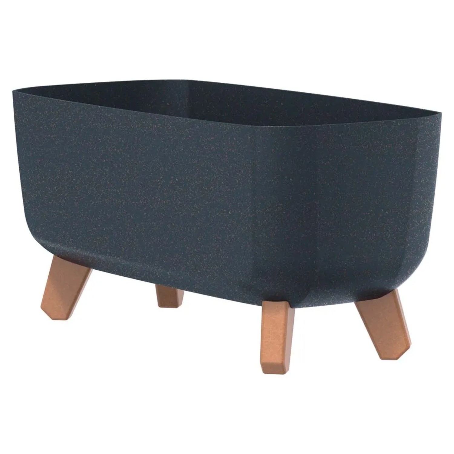 Prosperplast Doniczka Gracja CS Wood antracyt - 20 x 40 cm