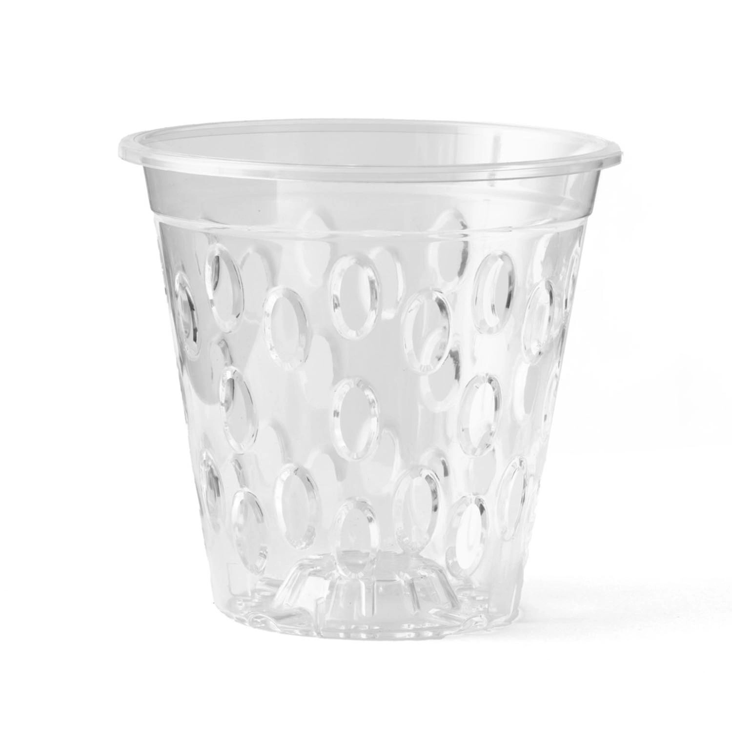 Doniczka perforowana transparentna 13,5 cm