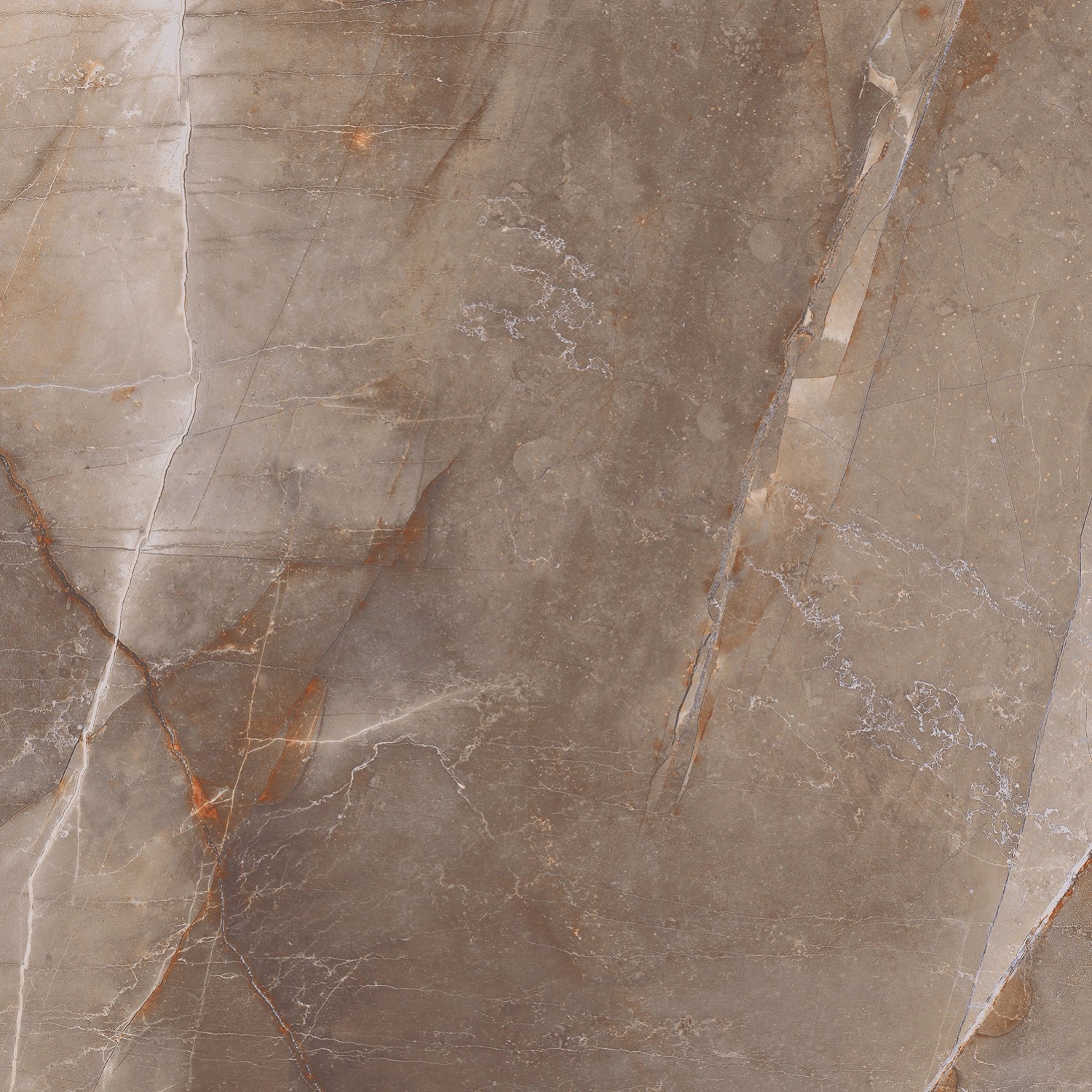 Gres szkliwiony polerowany Marmo / Sanga brown 60 x 60 cm