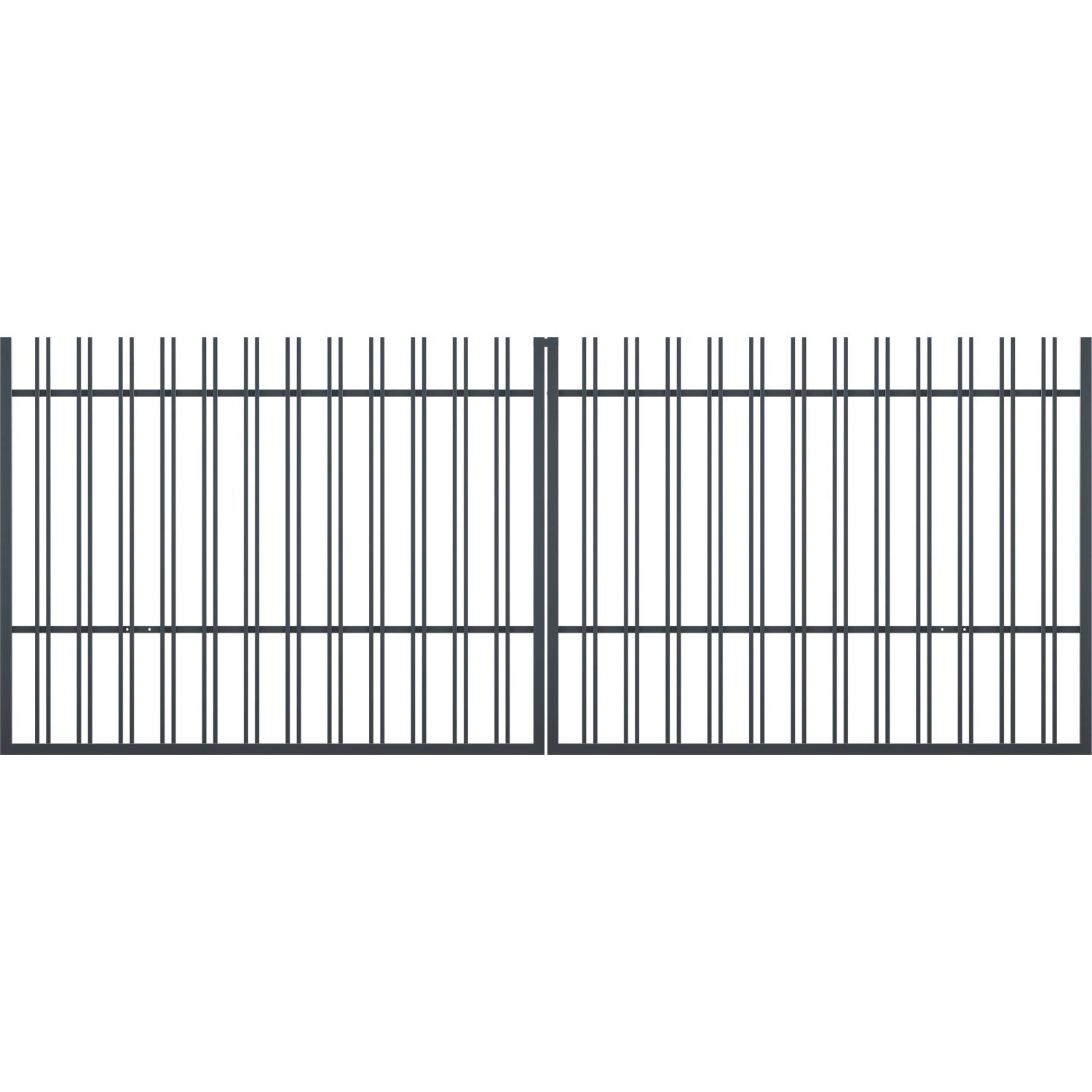 Brama Alabama dwuskrzydłowa antracyt mat - 400 x 150 cm