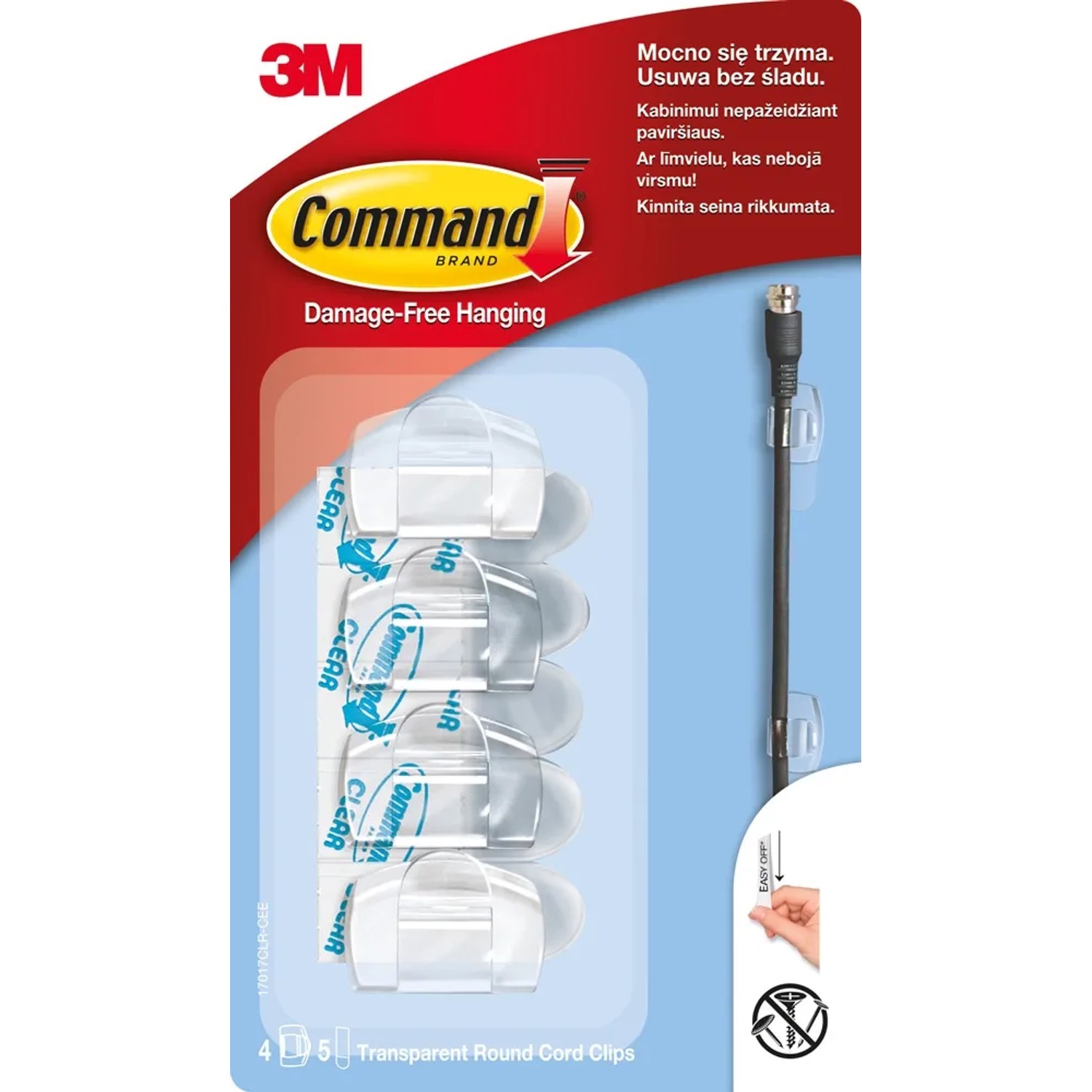 3M Command Uchwyty do organizacji kabli 4 szt.