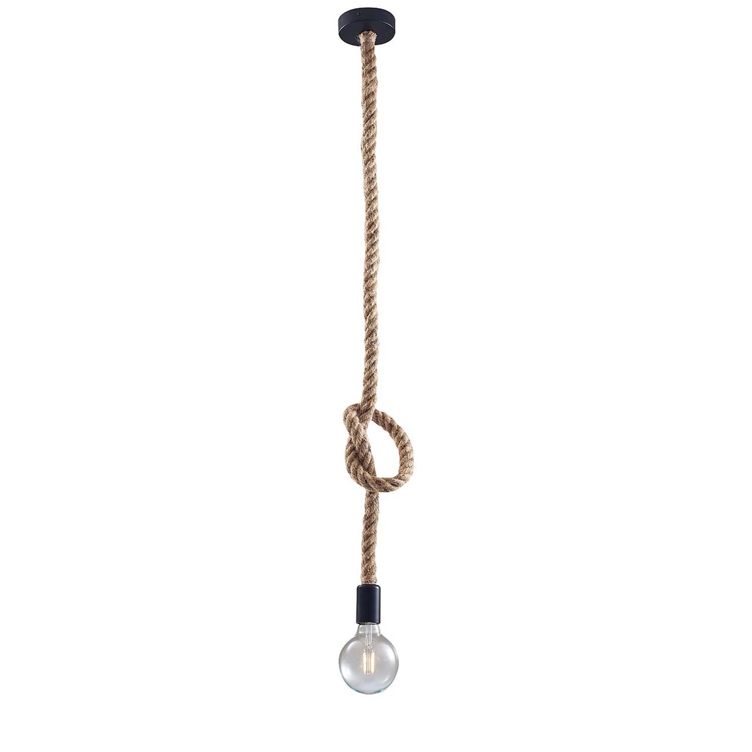Goldlux Lampa wisząca ROPE 1xE27 max. 12W LED oprawka czarna