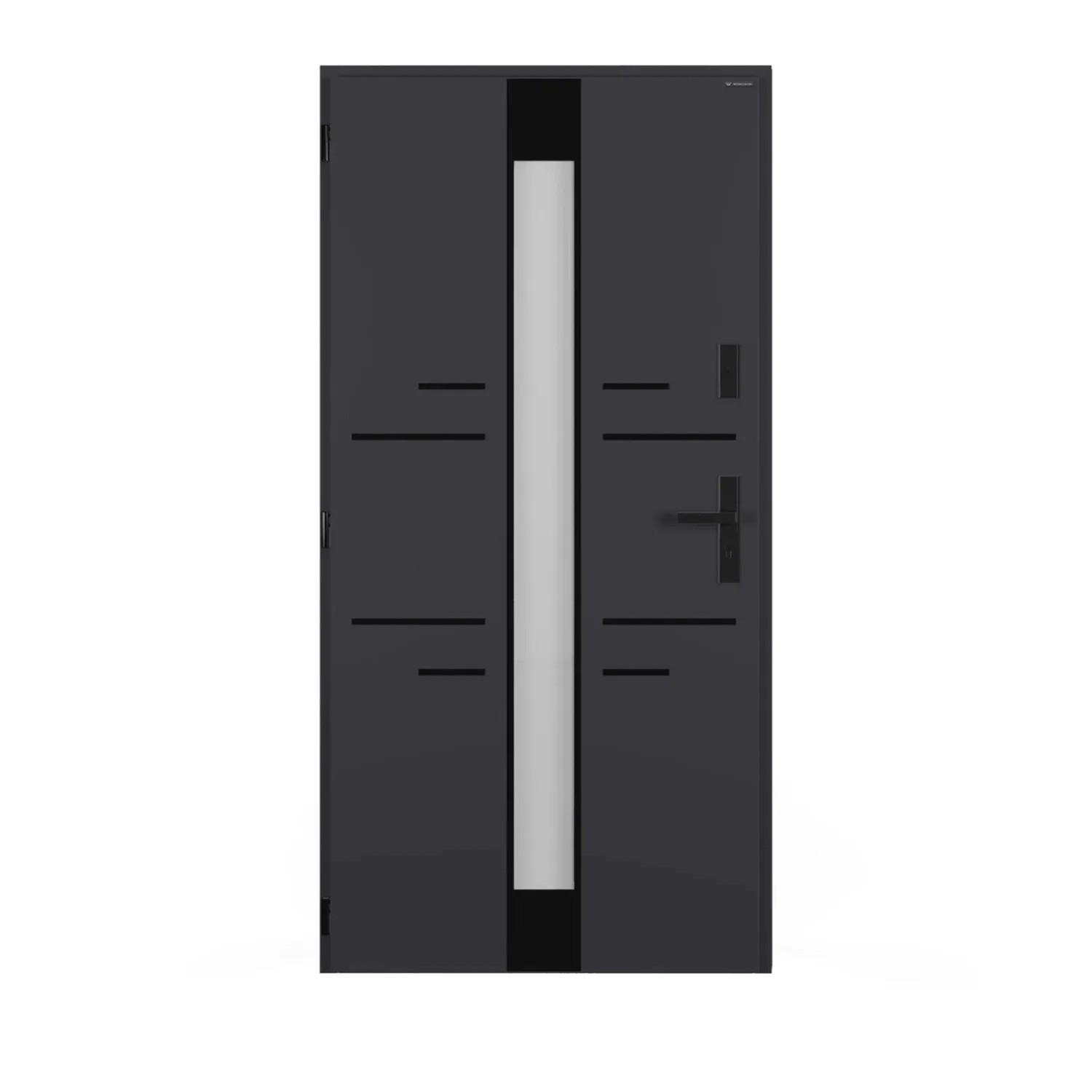 Drzwi zewnętrzne TROPO LUSTRO antracyt 90L